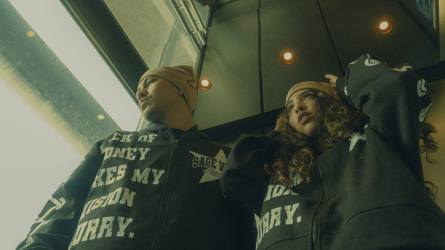 Cream Skully Beanie